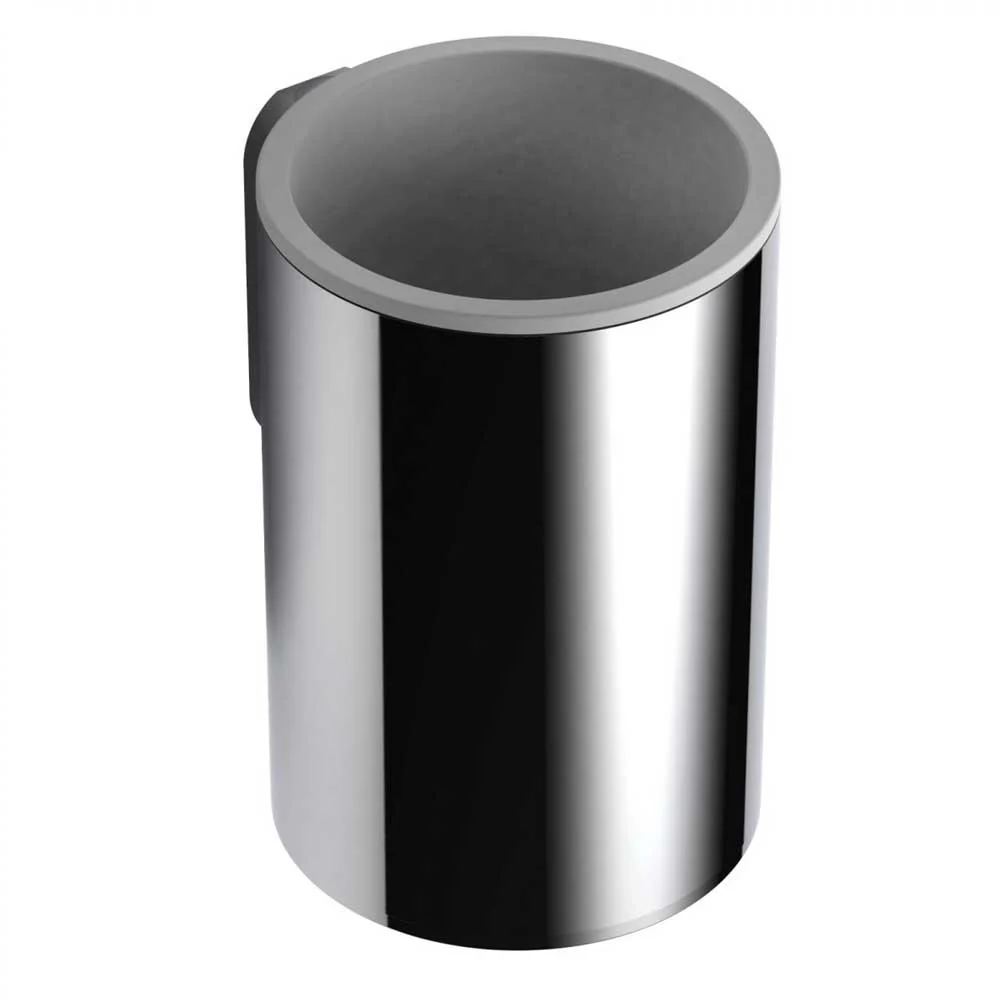 Toothbrush holder chrome-plated messing Colombo Design Mini collection plug fixing