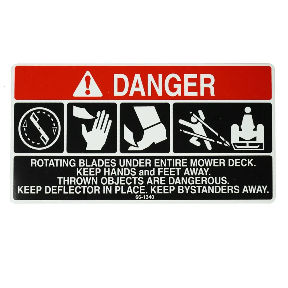 Toro 66-1340 DECAL-DANGER, THROWN OBJECT