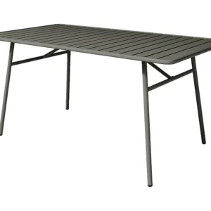 Tuineethoek van metaal - L160 cm - Donkergrijs - MIRMANDE