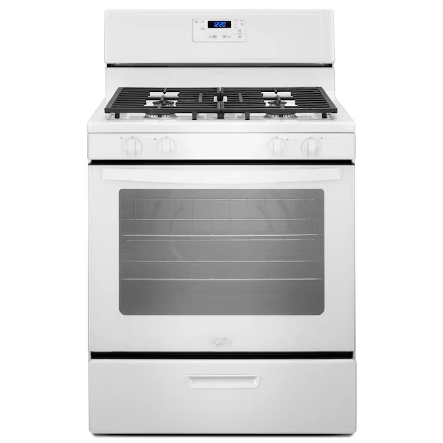 Whirlpool 30- 4 Burners 5.1-cu ft Freestanding Natuurlijk Gas Range (White)