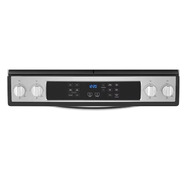 Whirlpool 30- 4 Burners 5-cu ft Self-cleaning Slide- Natural Gas Range (Fingerprint Resistant Stainless Staal