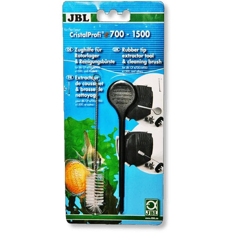 JBL CristalProfi Rotor Extractor & Borstel - Extractor en reinigingsborstel voor rotorpads van ALLE JBL buitenfilters