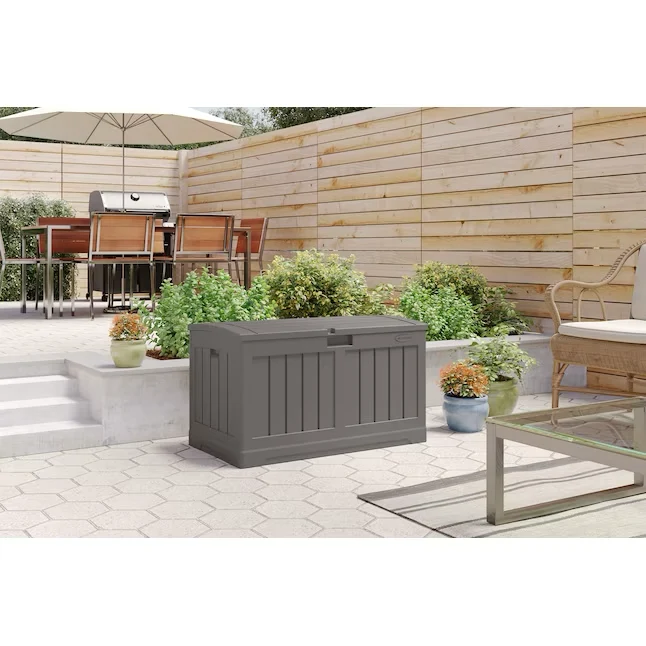Premium Suncast Stoney Storage Bench