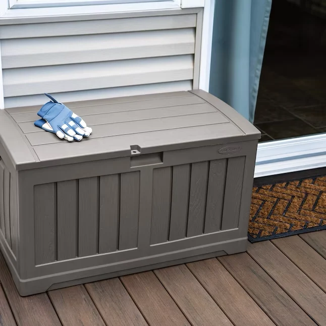 Premium Suncast Stoney Storage Bench