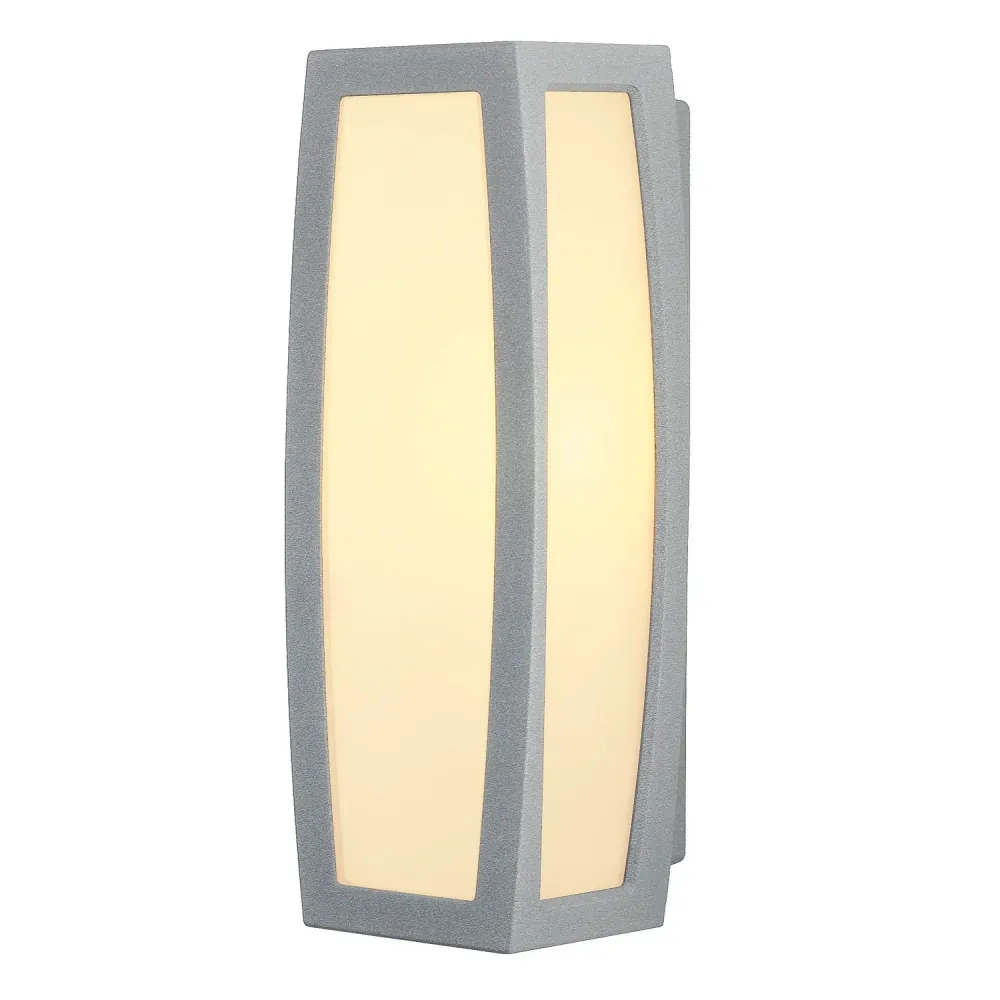 SLV Buitenlamp MERIDIAN BOX SENSOR IP54 Grijs met Slot