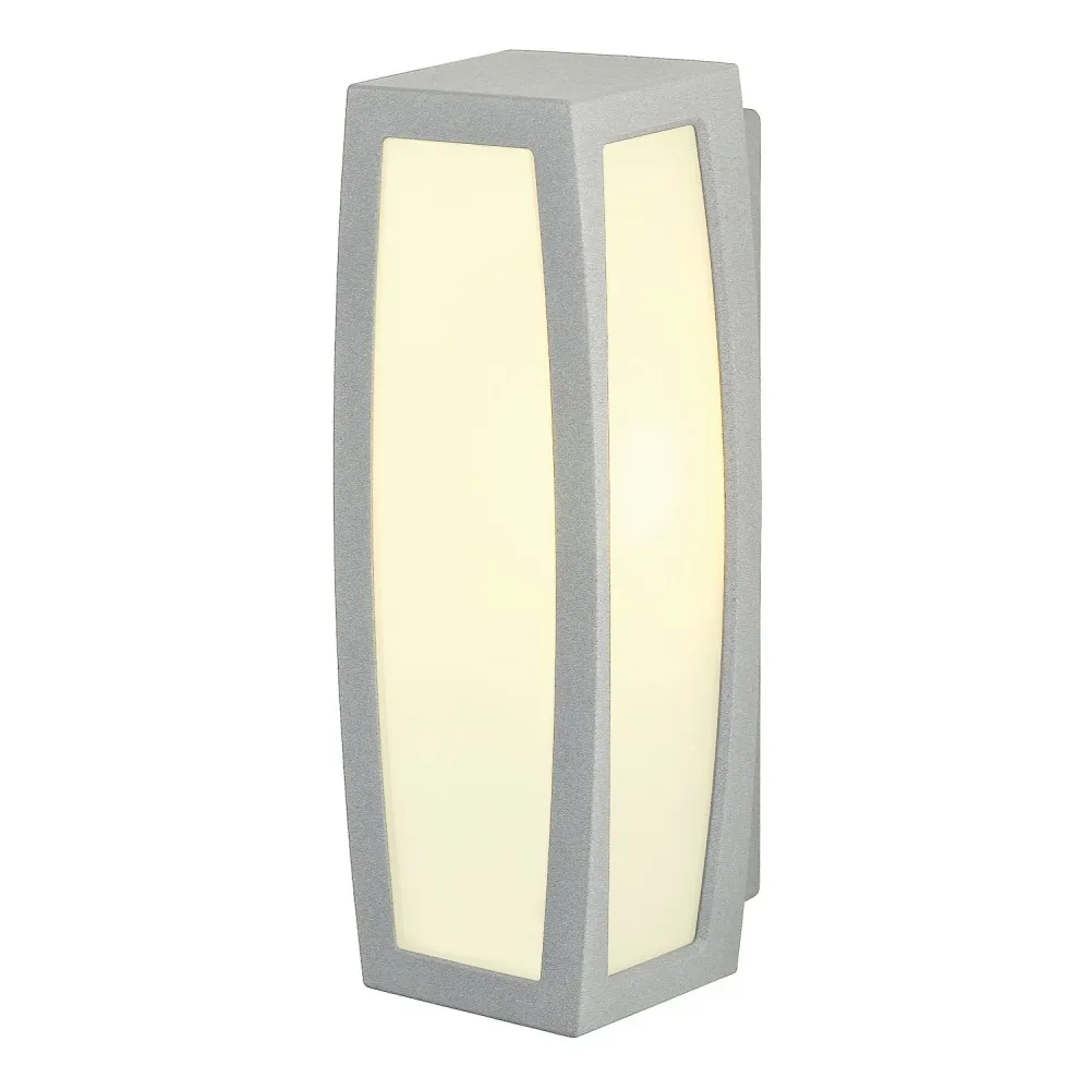 SLV Buitenlamp MERIDIAN BOX SENSOR IP54 Grijs met Slot