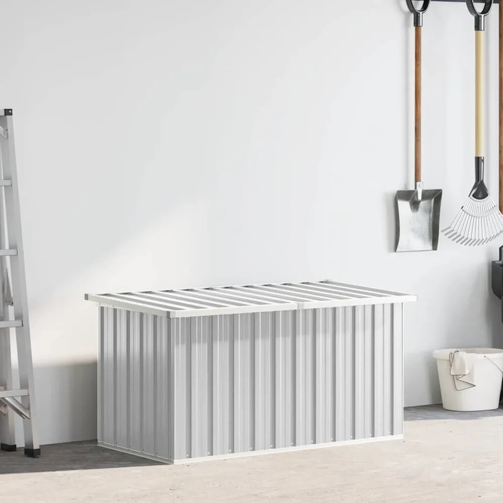 Tuinbox 129x67x65 cm grijs | UV-bestendig