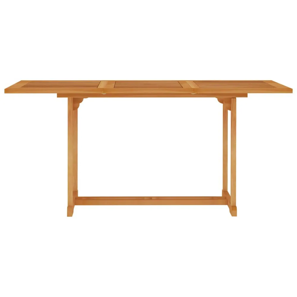 Lage Tuintafel 150x90x75 cm massief teakhout