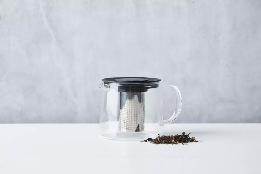Theepot met infuser zwart 1L Pointvirgule