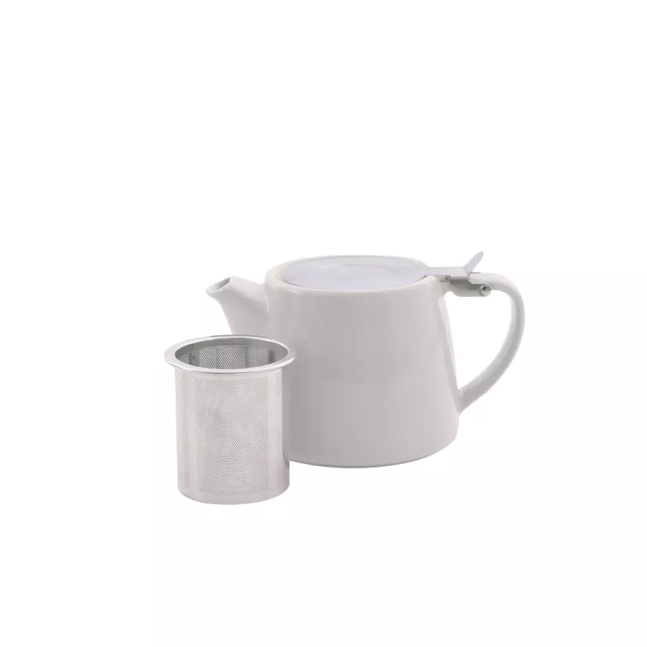 Theepot met thee infuser mat gebroken wit 500ml Pointvirgule