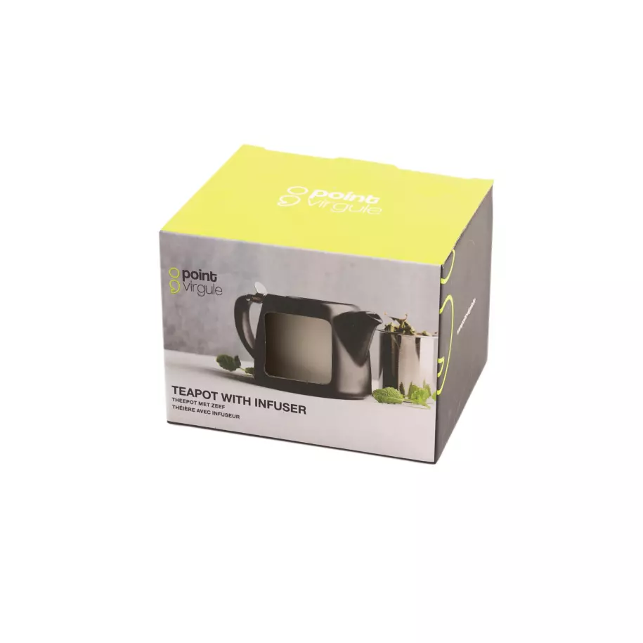 Theepot met thee infuser mat gebroken wit 500ml Pointvirgule
