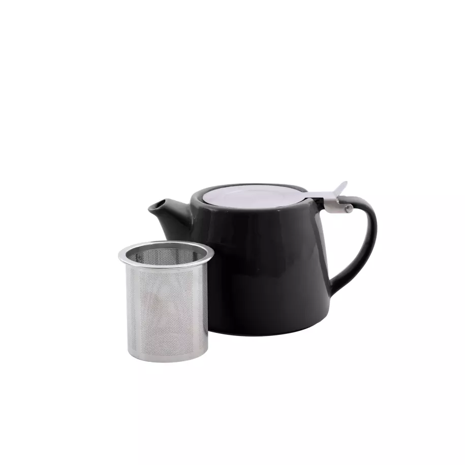 Theepot met thee infuser mat zwart 500ml Pointvirgule