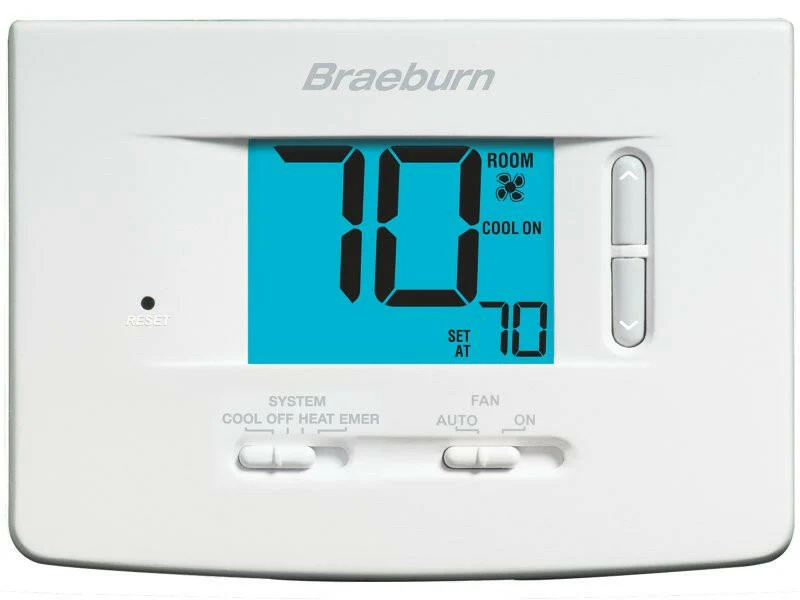 Braeburn® 1220NC Non-Programable Thermostat voor Kas Terras