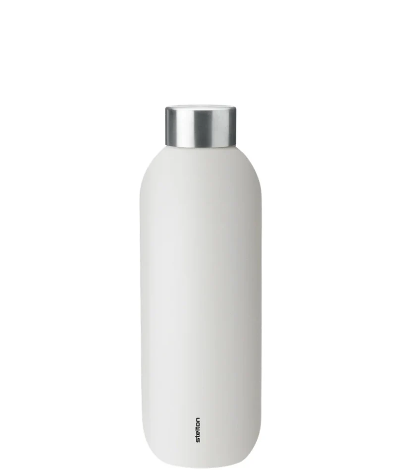 Stelton Keep Cool vacuum thermosfles 600ml mat krijt