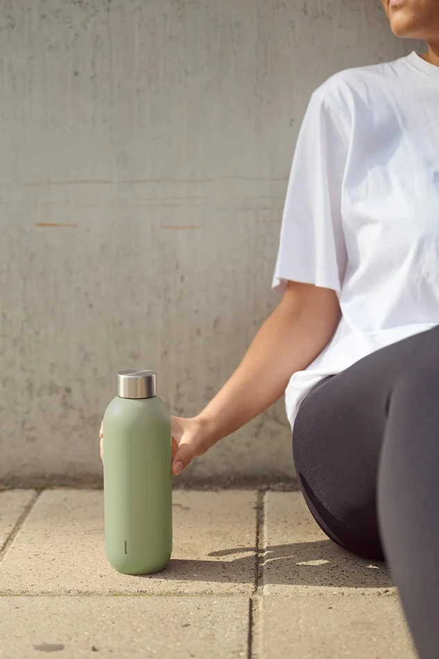 Stelton Keep Cool vacuum thermosfles 600ml mat varen groen