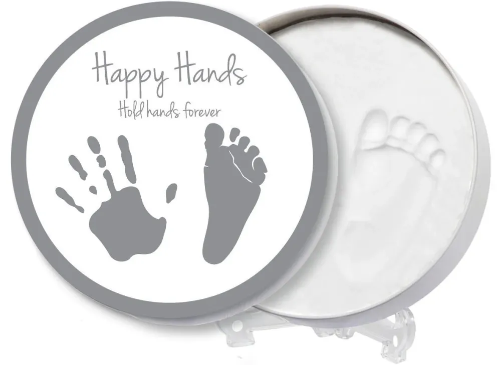 Dooky Afdrukset Happy Hands Rond Klei Blik