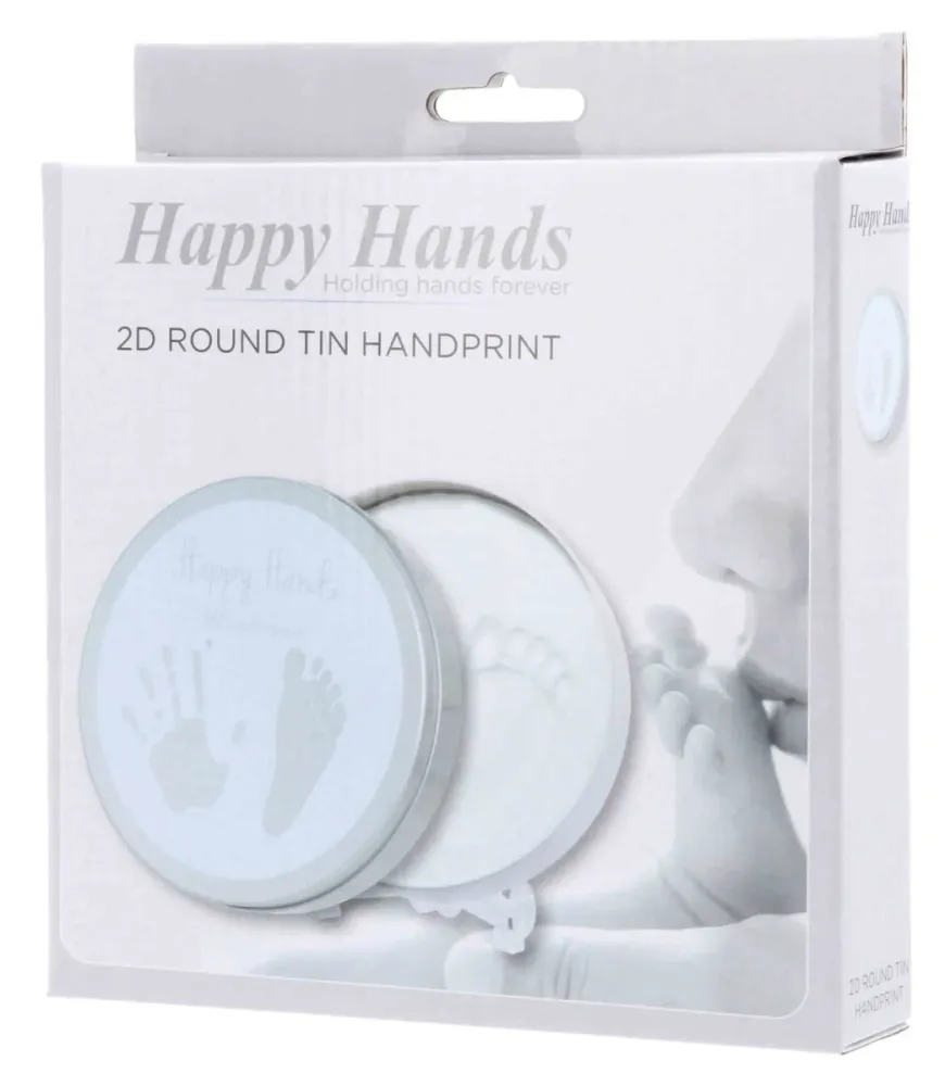 Dooky Afdrukset Happy Hands Rond Klei Blik