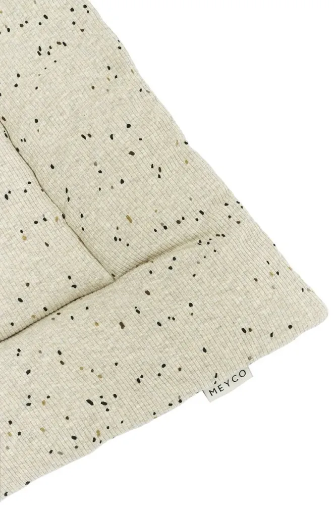 Meyco Boxkleed Rib Mini Spot Sand Melange 80X100cm