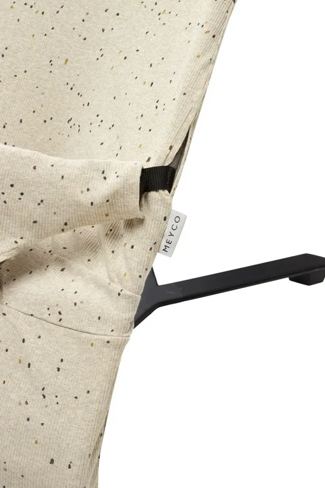 Meyco Wipstoel Hoes Rib Mini Spot Sand Melange