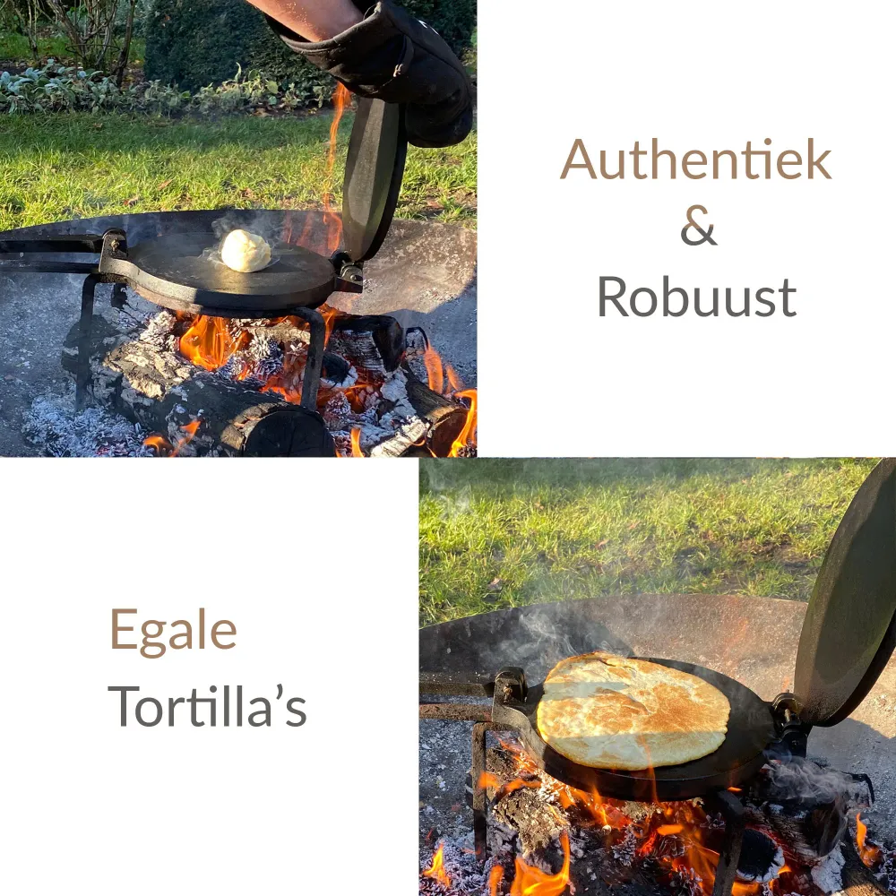 Gietijzeren tortilla pers Chefs Cuisine