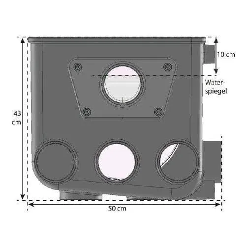 AFT-1 trommelfilter met deksel - AquaForte