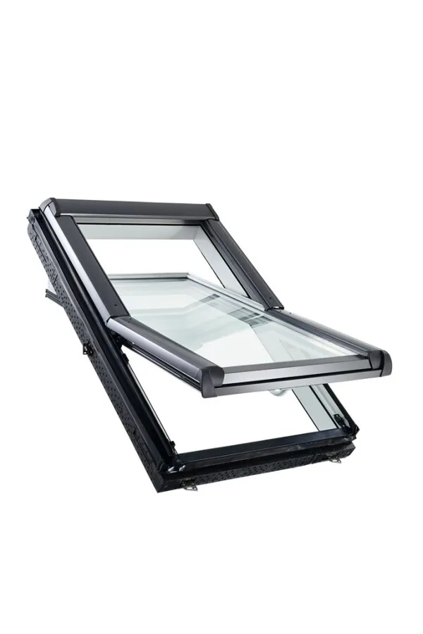 Roto dakramen - Designo R4 - hout wit gelakt