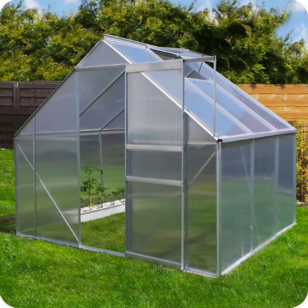 Floraya - Tuinkas - Zilver Groen - Diverse afmetingen - Nokhoogte 205cm Eve-Motion