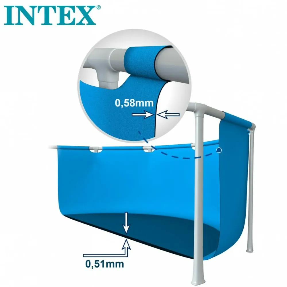 Zwembad Verwijderbaar Intex Baltik 457 x 122 x 457 cm