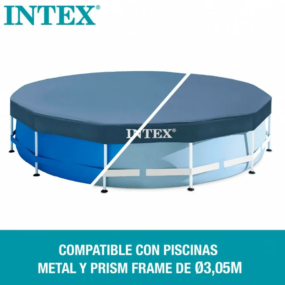 Zwembadafdekking Intex 28030 METAL FRAME 305 x 25 x 305 cm
