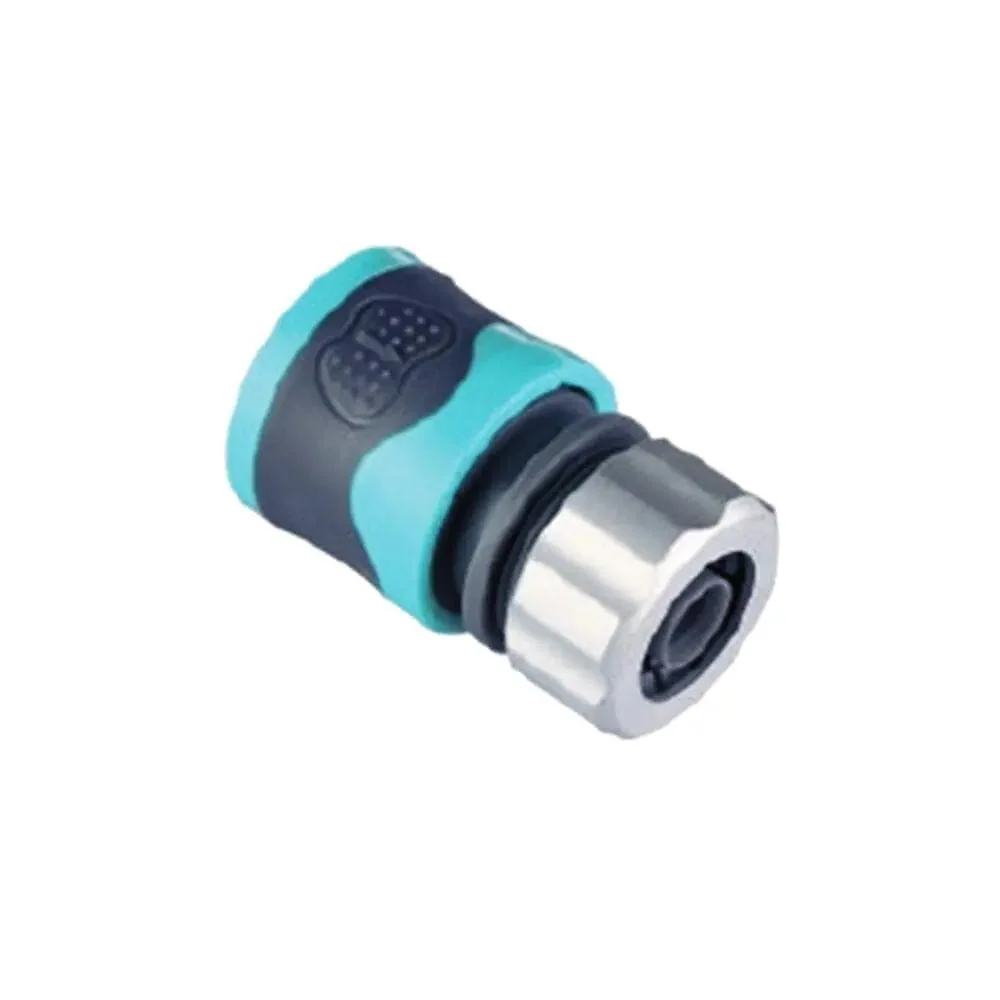 Richmann waterstop slangaansluiting ABS aluminium 3/4 19mm set