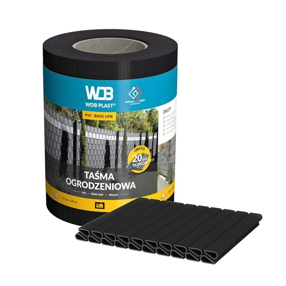 WDB Plast privacyscherm PVC Basic Line 190mm