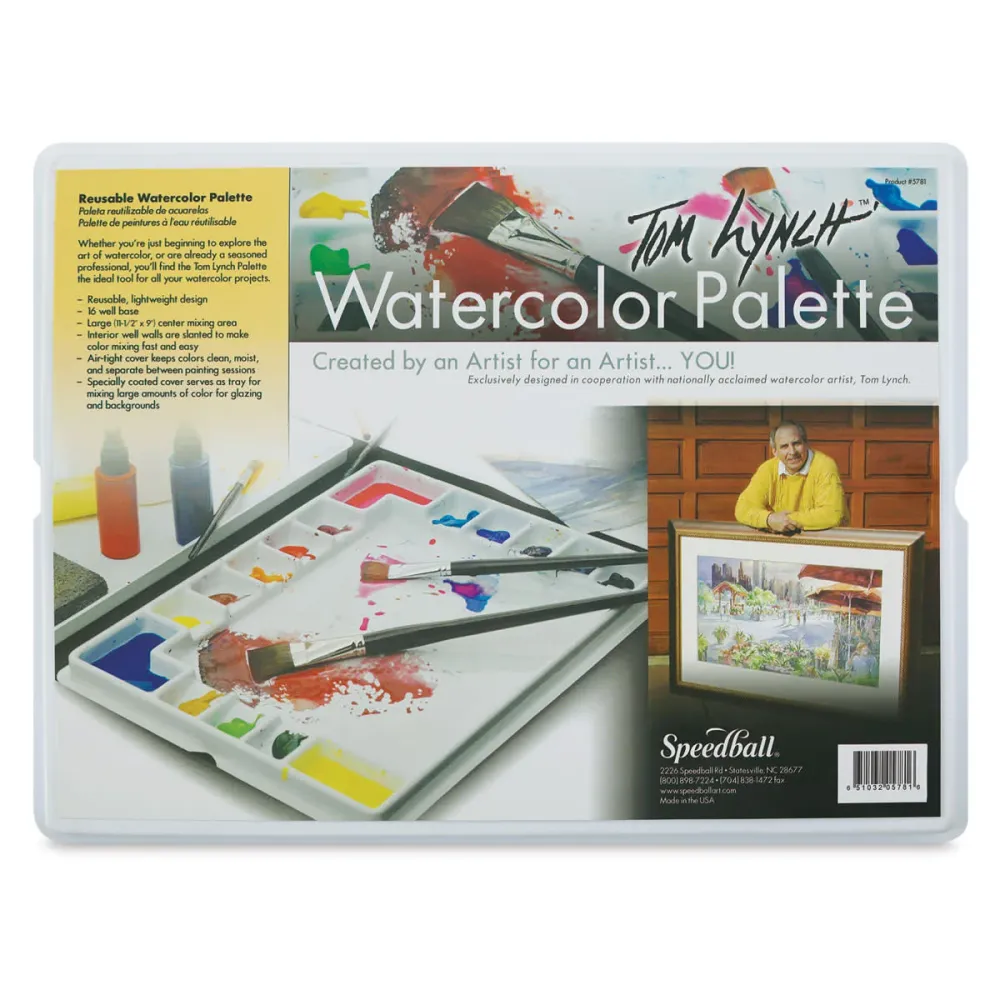 Moderne Abstracte Speedball Tom Lynch - Watercolor Palette