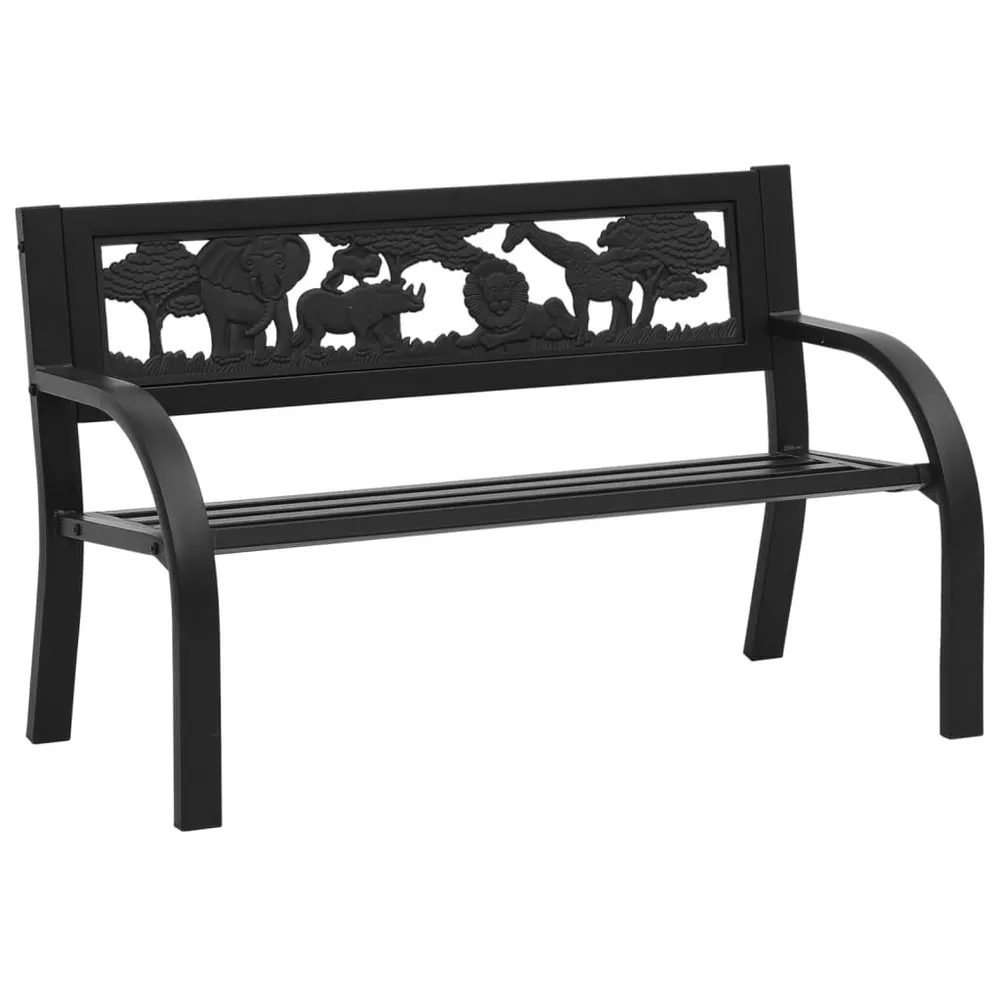 Lig- Kindertuinbank 86 cm staal