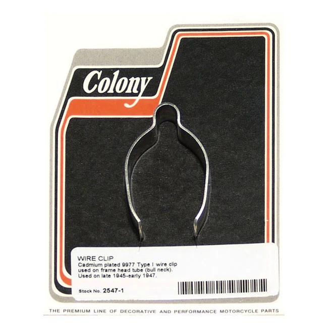 Colony, Clip De Alambre. Tubo De Dirección Del Cuadro Para Harley Davidson Makkelijk Opbergen