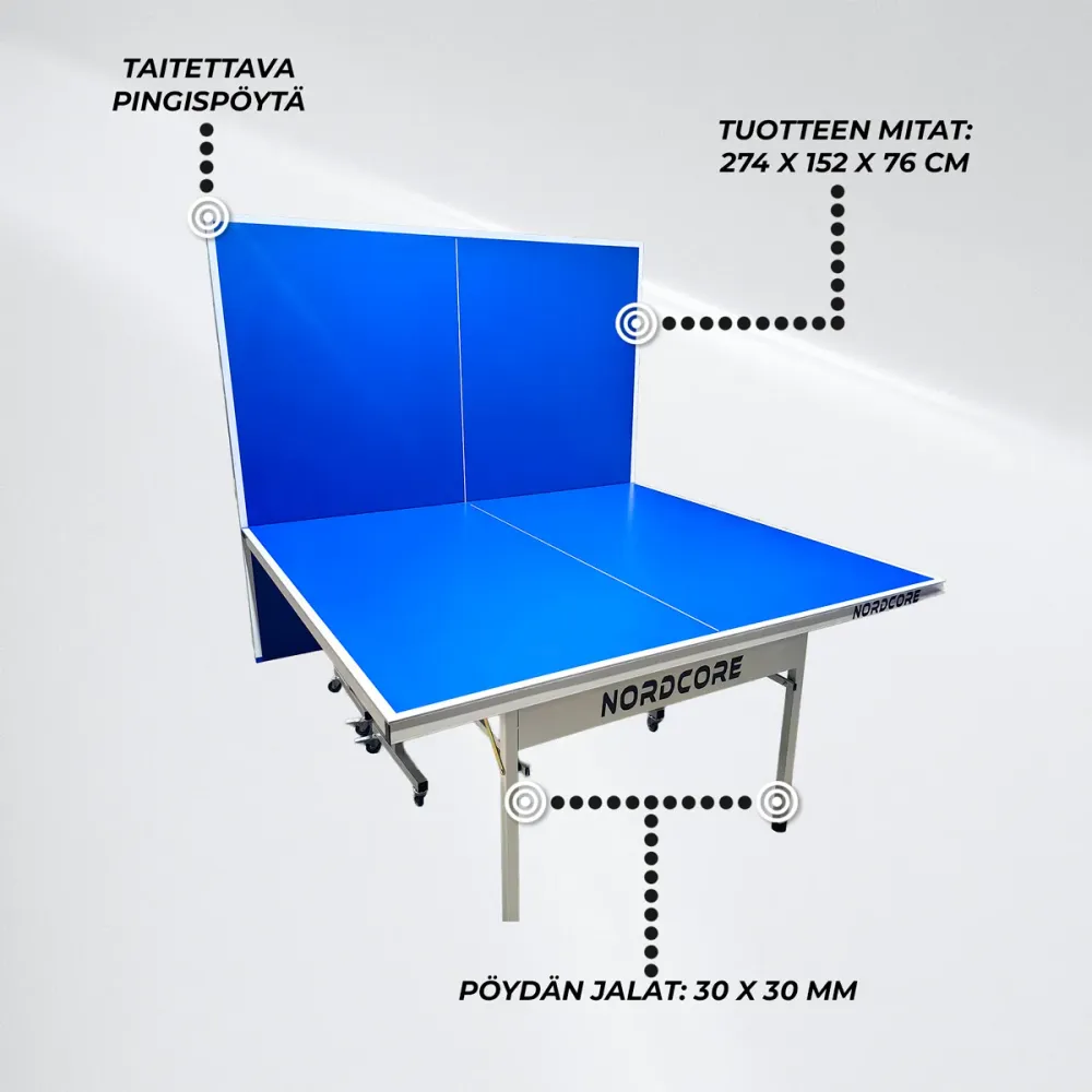 Nordcore Ping Pong Table Outdoor Topkwaliteit Geschilderd Hout