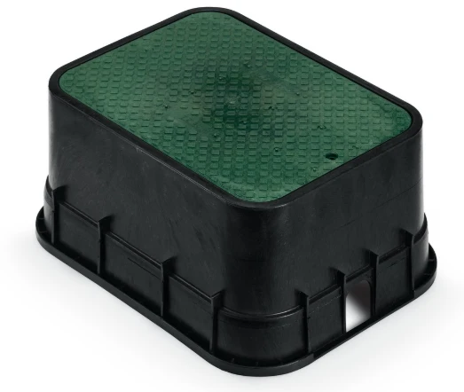 Rain Bird - PVBSTD 12" PVB Standard Valve Box - Zwart Body & Drop- Green Lid