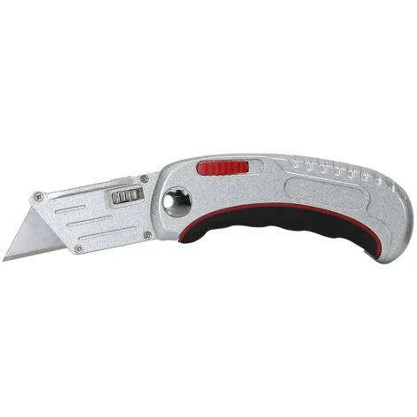 Warner 11185 Folding & Locking Zink Utility Knife, w/ 1 Blade