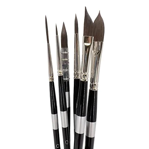 Ergonomische Hark Trekell Onyx Gering Handle Top Sellers Brush Set