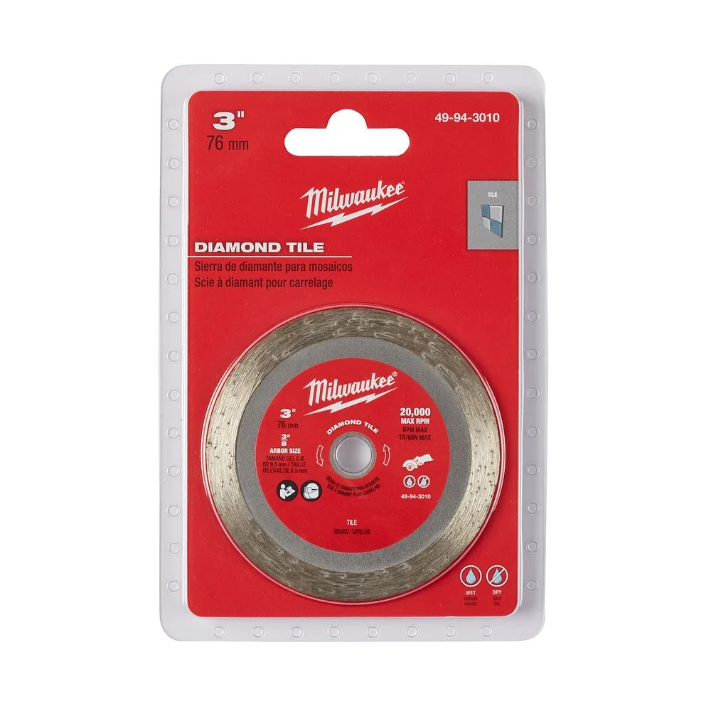 Milwaukee Tools 3 . Tile Blade 49-94-3010 met D-handvat