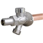 Prier P-264Y 18" Quarter Turn - Loose Key - Anti-Siphon Wall Hydrant -1/2" Press Fit - P-264Y18