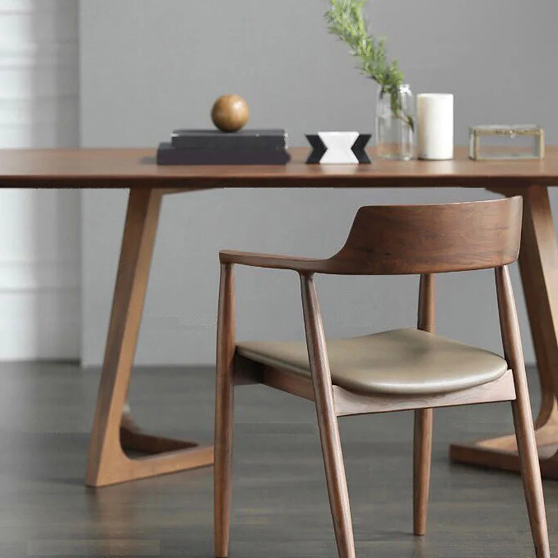 1/2/3/5 Pieces Rectangle Dining Set Stevig Wood Dining Table Wooden Chairs