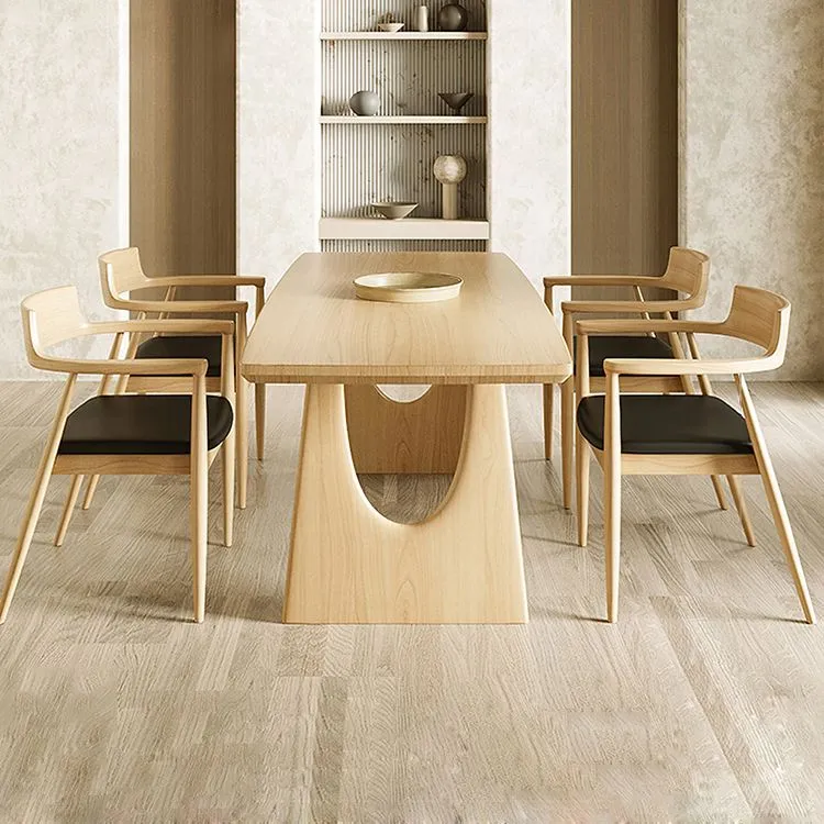 1/2/4/5/7 Pieces Rectangle Dining Set Solid Wood Dining Table Massief hout Chairs