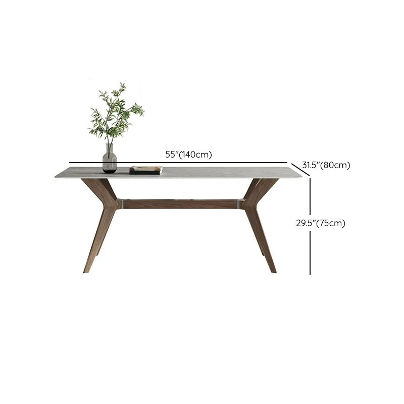 Actueel Gray Stone Dining Table Set 1/4/5 Pieces Dining Set Leather Chairs voor 6 Personen | Inclusief Kussens