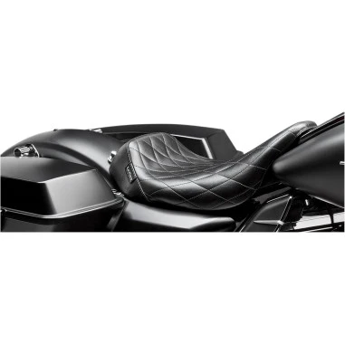 Asiento Para Harley-Davidson Touring Le Pera Barebones Diamond Zwart Seat