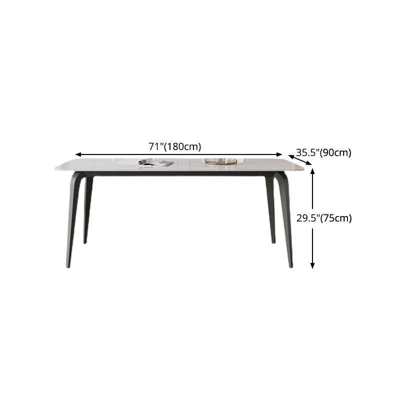 Eigentijds 1/2/5/9 Pieces Rectangle Dining Set Sintered Stone Table Dinette Set