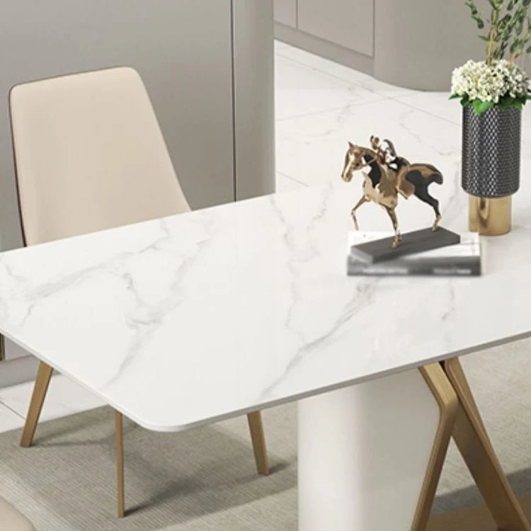 Garden Scandinavian 1/2/3/4/5 Dining Table Set Chair Sintered Stone Dining Table Set