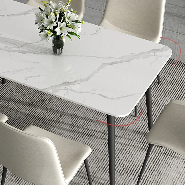 Hedendaags 1/2/5/7 Pieces Dining Set Rectangle Sintered Stone Dining Table Set