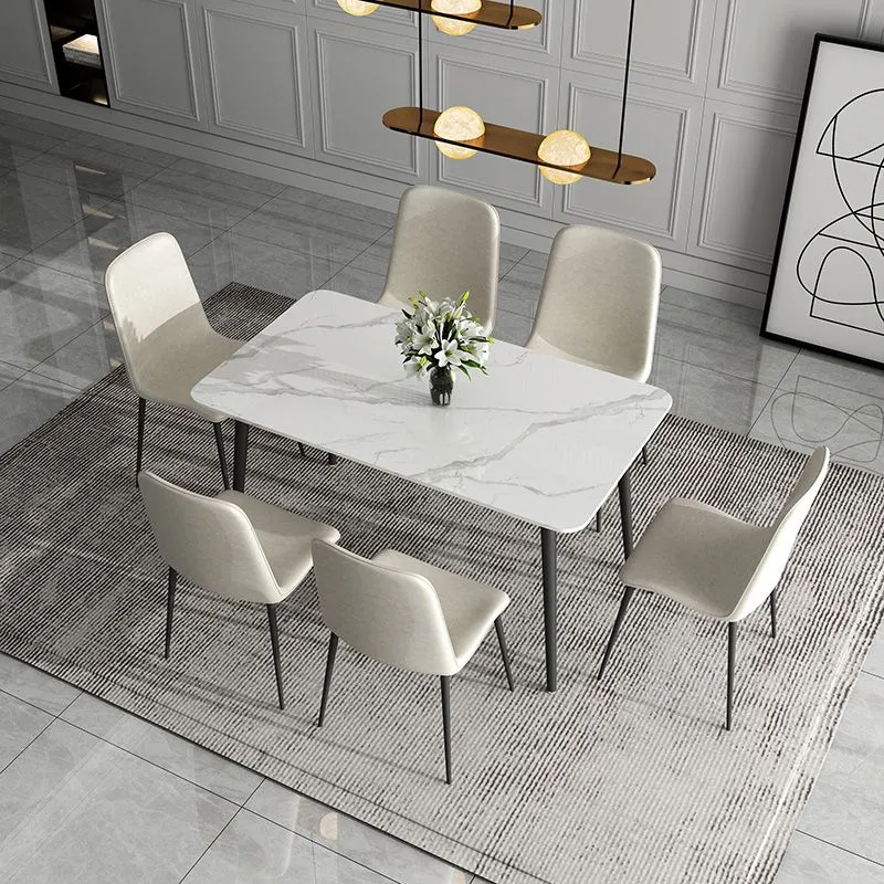 Hedendaags 1/2/5/7 Pieces Dining Set Rectangle Sintered Stone Dining Table Set