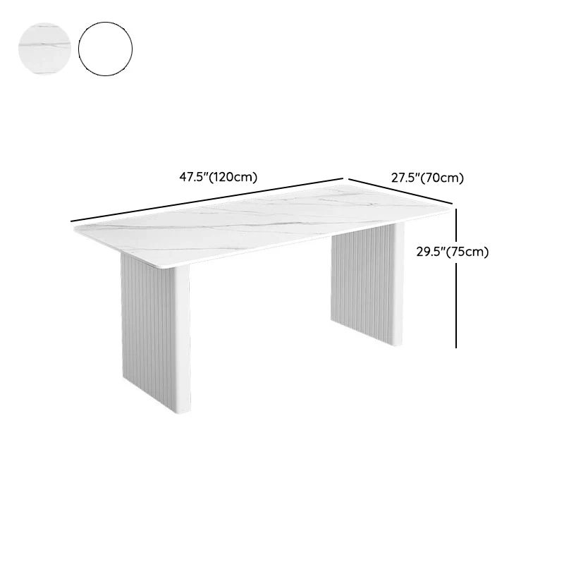 Hedendaags Dinette Set 1/2/5/7 Pcs Rectangle Table and Solid Wood Base Dining Set Chairs