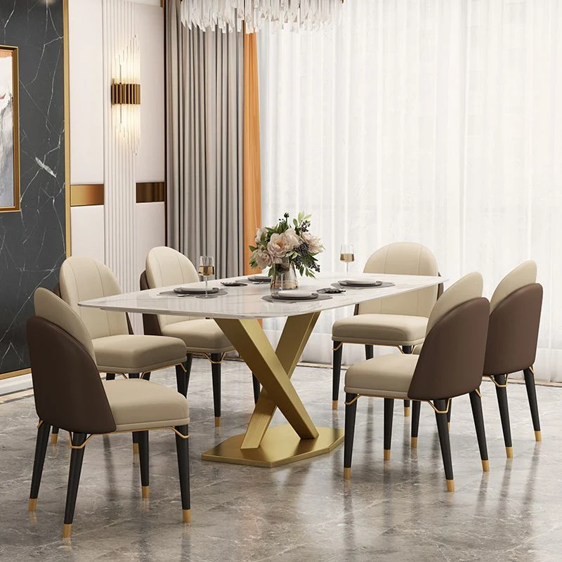 Kostbaar Sintered Stone Top Dining Set Rectangle 1/4/5/6/7 Pieces Dining Table Chairs